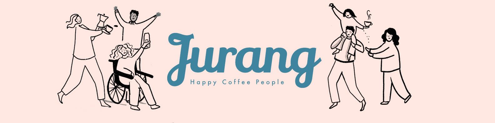 Happy Coffee People Banner