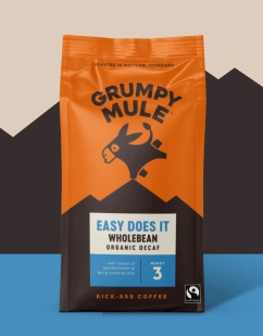Grumpy Mule Easy Does It Decaf Beans (200g)