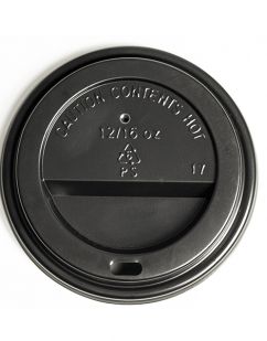 8oz Black Cup Lids (1000)