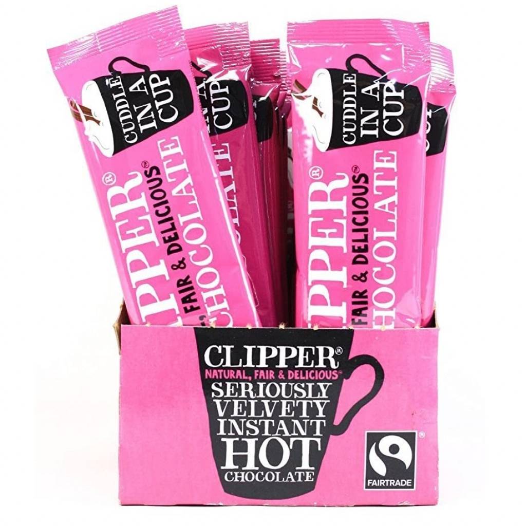 Clipper Velvety Fairtrade Hot Chocolate Sachets (30x28g) gallery image #1