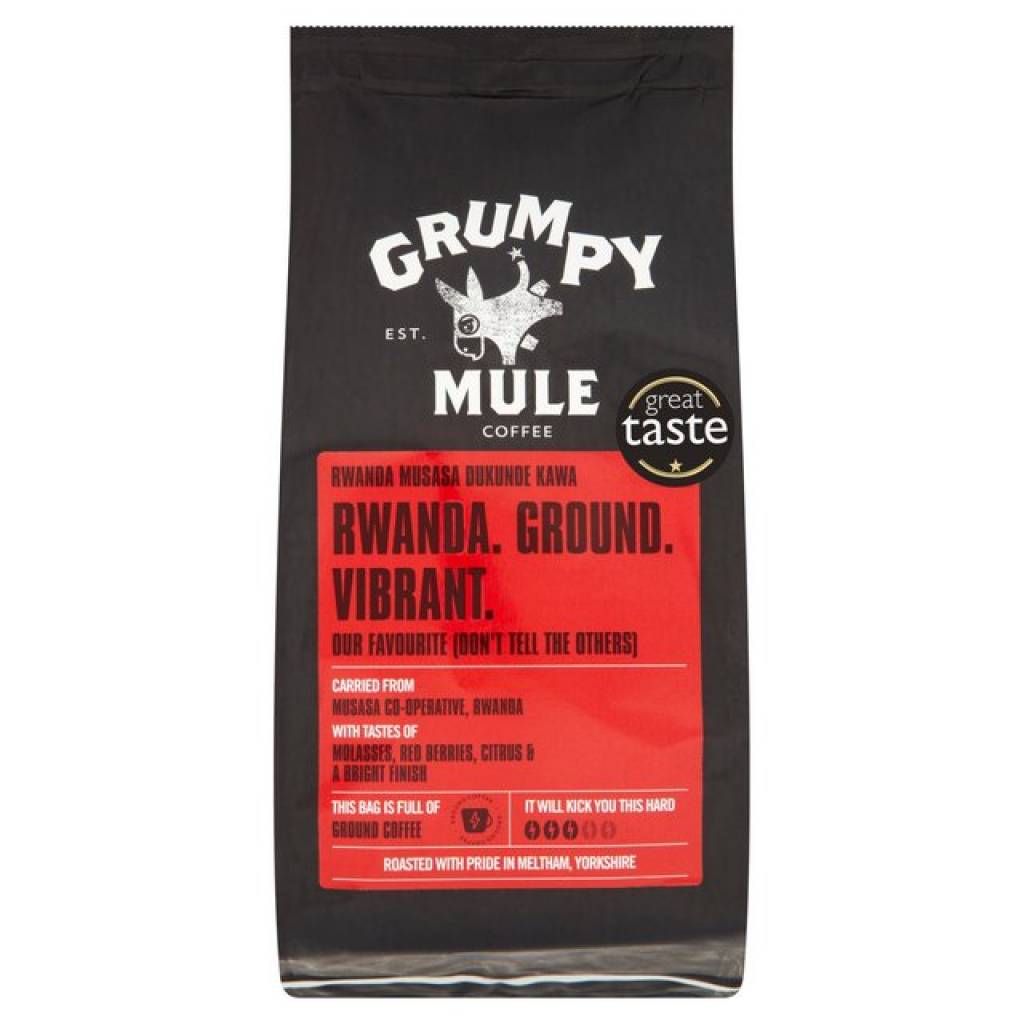 Grumpy Mule Rwanda Musasa Ground Coffee (6x227g) gallery image #1