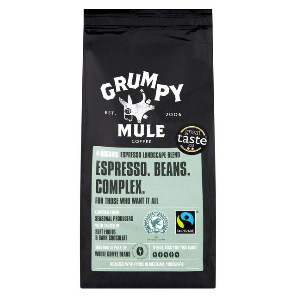 Grumpy Mule Organic Espresso Coffee Beans (227g) gallery image #1