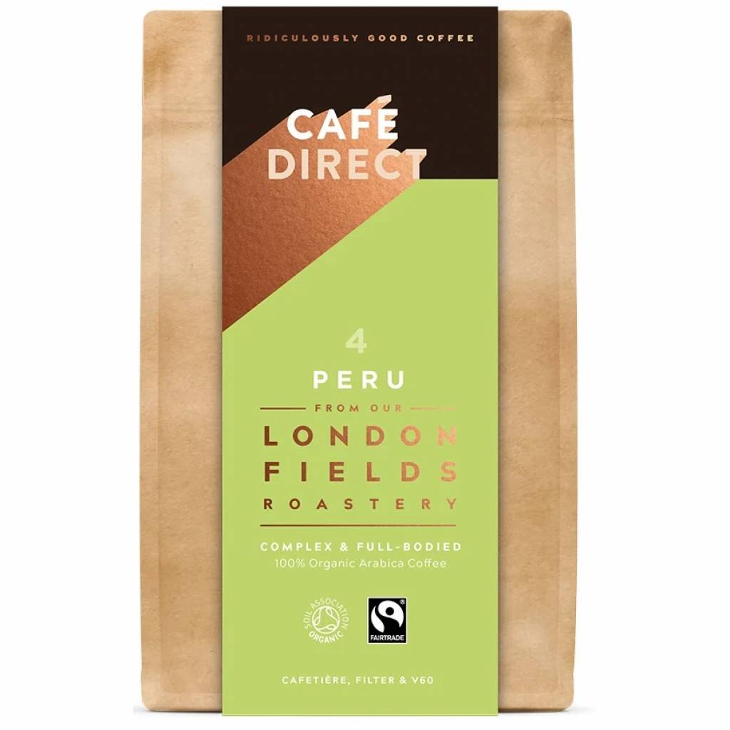 CafeDirect London Fields Peru Organic Ground Coffee (200g) gallery image #1
