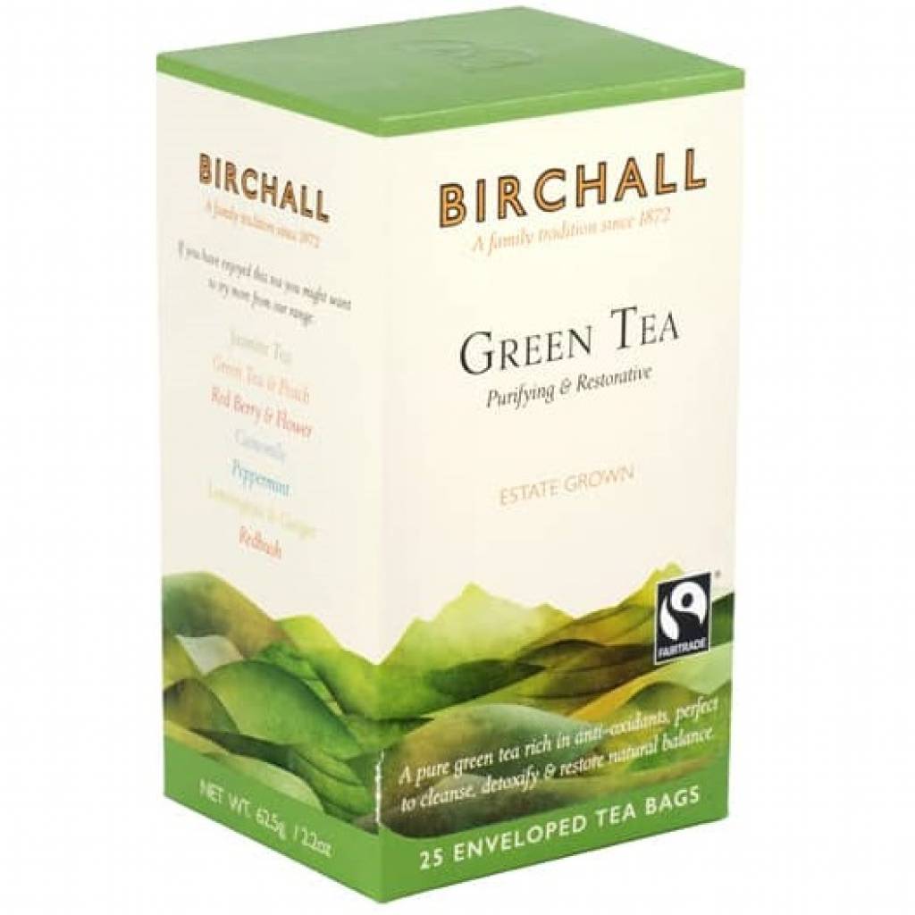 Birchall Green Tea Enveloped Tea Bags (25) gallery image #1