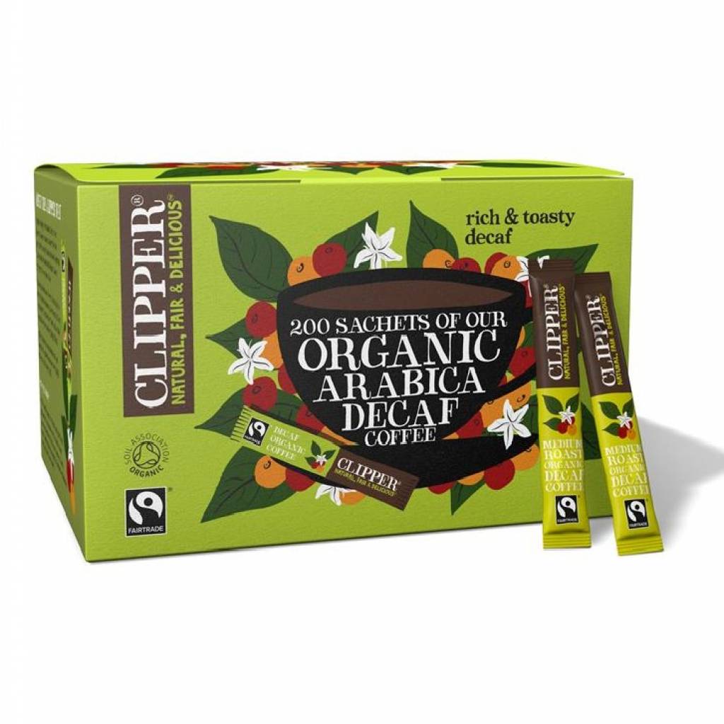 Clipper Fairtrade Organic Decaf Coffee (200 Sticks) gallery image #1