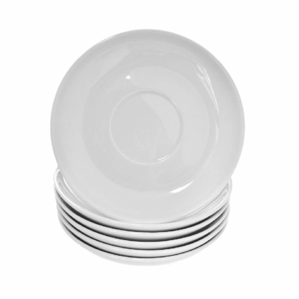 Classic White Ceramic Saucer (Box of 24) gallery image #1