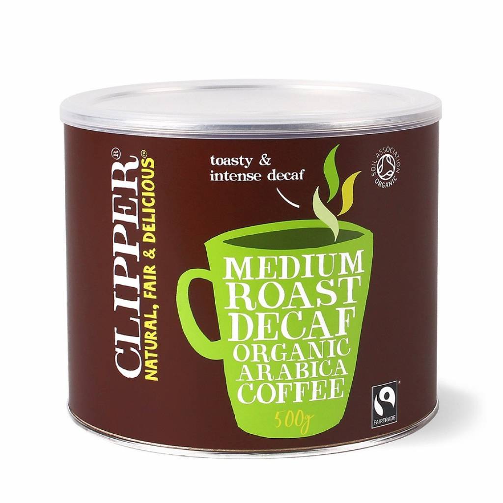 Clipper Fairtrade Medium Roast Decaf Instant Coffee (4x500g) gallery image #1