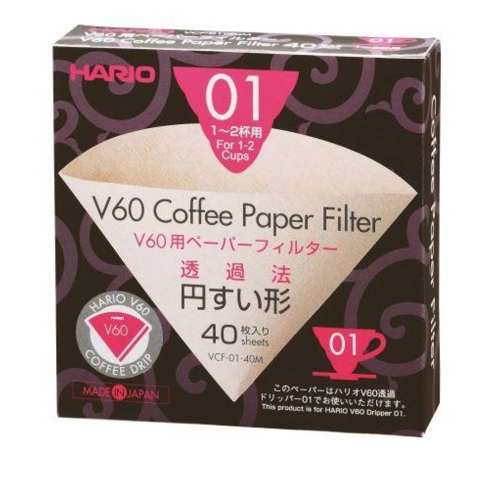 Hario V60 Filter Papers 01 (40 Sheets) gallery image #1