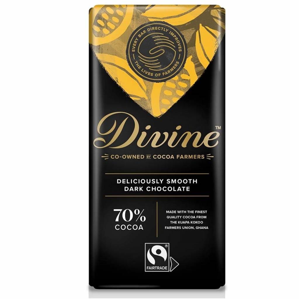 Divine Dark Chocolate 70% (90g) gallery image #1