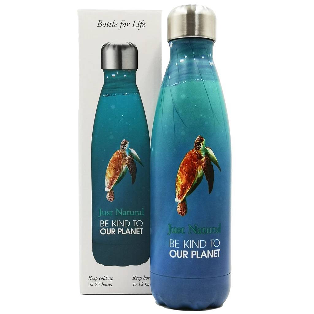 Just Natural Be Kind To Our Planet Bottle - Turtle gallery image #1