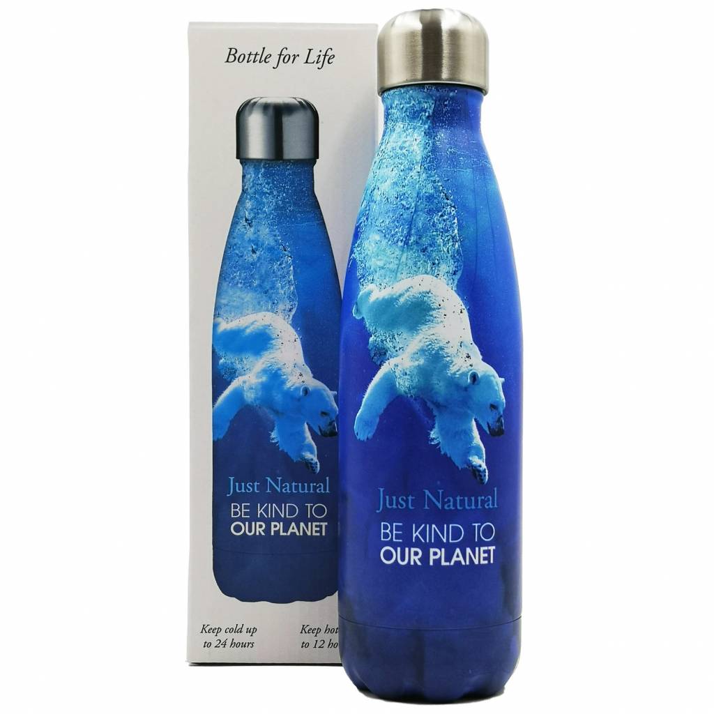 Just Natural Be Kind To Our Planet Bottle - Polar Bear gallery image #1