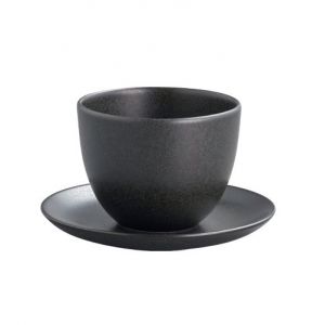 Kinto Pebble Cup and Saucer - Black main thumbnail image