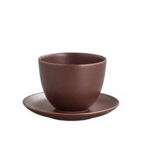 Kinto Pebble Cup and Saucer - Brown main thumbnail image