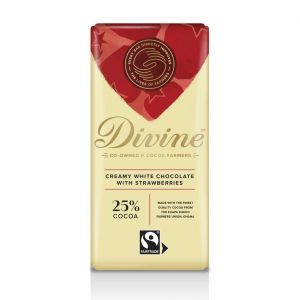 Divine White Chocolate with Strawberries (90g) main thumbnail