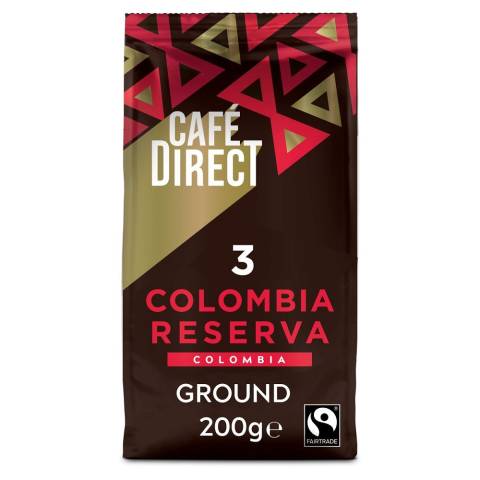 Cafedirect Colombia Reserva Ground Coffee (200g) gallery image 
