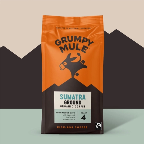 Grumpy Mule Sumatra Ground Coffee (200g) gallery image 