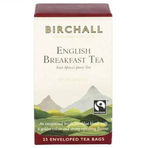 Birchall English Breakfast Enveloped Tagged Tea Bags (25) gallery image 