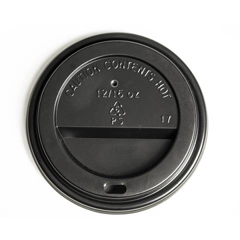 12oz-16oz Black Cup Lids (1000) gallery image 