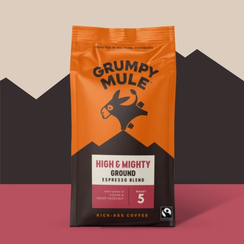 Grumpy Mule High & Mighty Ground Coffee (200g) gallery image 