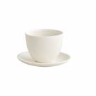 Kinto Pebble Cup and Saucer - White gallery thumbnail #2